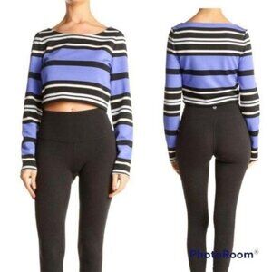 Express Cropped Long Sleeve Top NWT